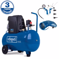 Компресор Scheppach HC63 1500 W, 50 L, 10 bar с аксесоари
